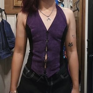 Handmade Leather Halter Top